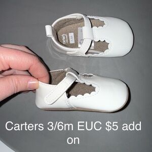 Carter's White Patent Mary Jane Baby Shoes